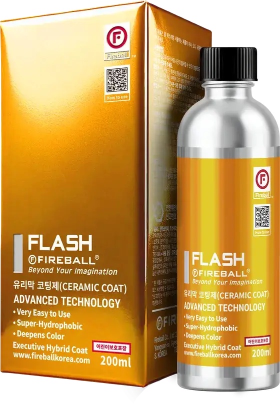 FIREBALL Flash ceramic coating bottle and box