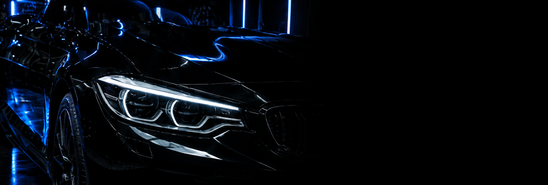 Skygloss ceramic-coated paintwork under studio light