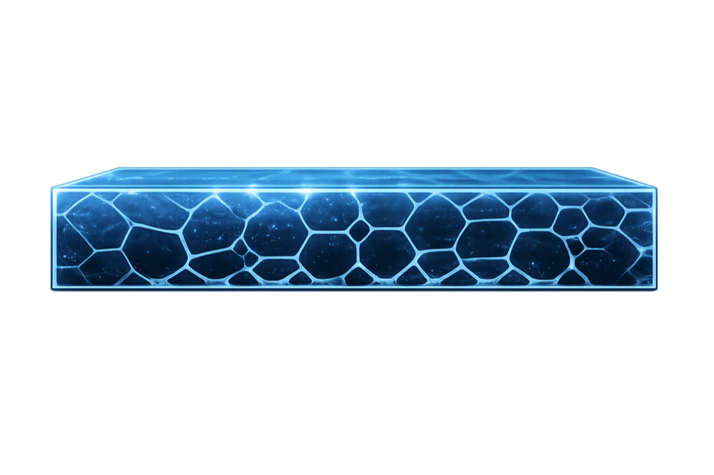 Cross-section render of the Skygloss fusion layer